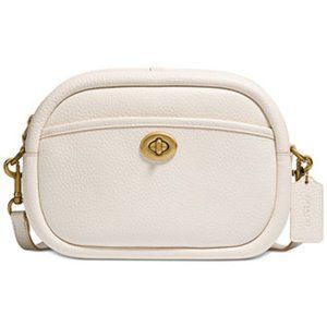 COACH Soft Pebble Leather Camera Bag with Leather Strap - NWT